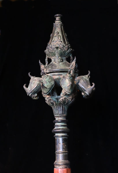 Bronze finial, Khakkhara