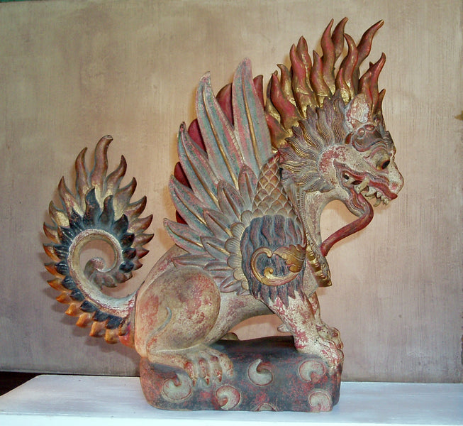 The mythical winged lion of Bali. Singa Bersayap..
