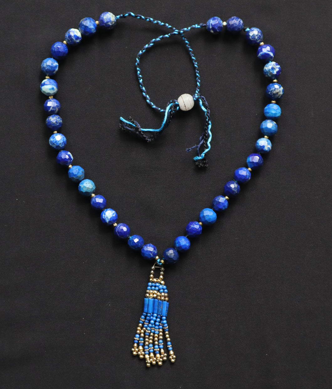 28 Lapis Lazuli necklace