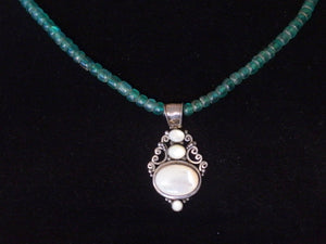 31 Mother of pearl silver pendant