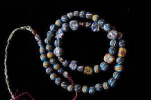 53 Ancient face bead necklace