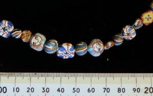 53 Ancient face bead necklace