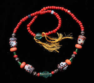 123 Face bead necklace
