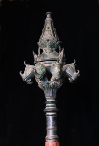 Bronze khakkhara.