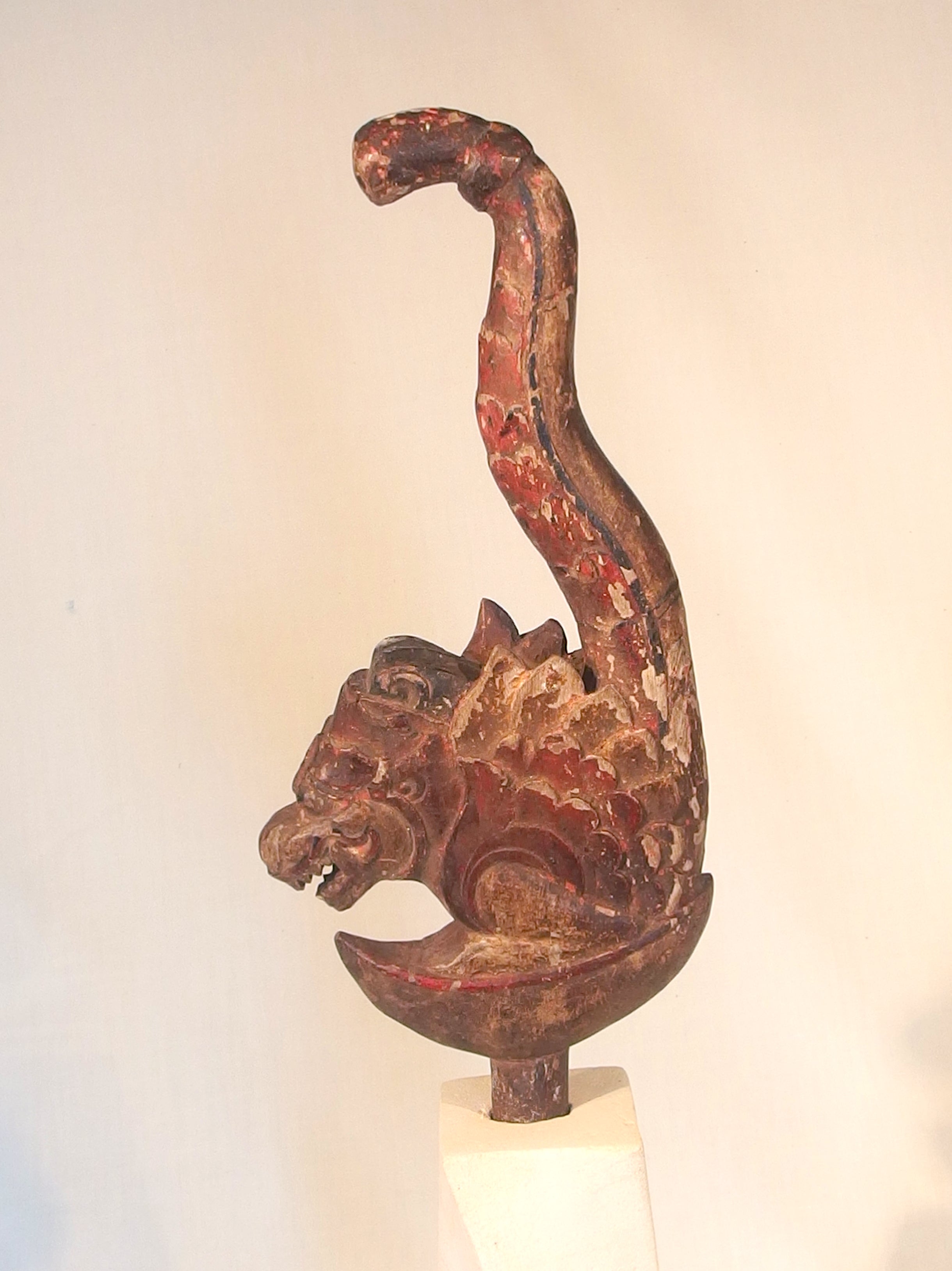 W 14-1 Antique Balinese carving. Priest's bottlestopper